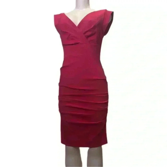 Nicole Miller Dresses & Skirts - Nicole Miller Women's Red Midi Dress Size 2